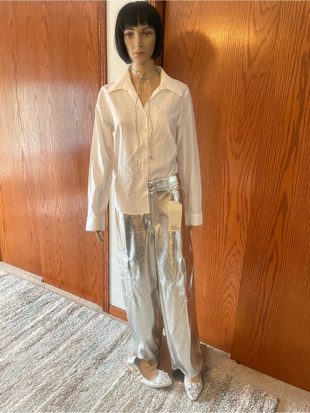 NWT: Evan PICONE white shirt